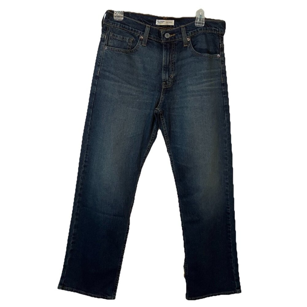 Levi Strauss Signature Jeans Mens 30x30 Loose Straight Stretch‎ Denim